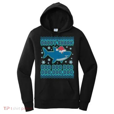 Christmas Daddy Shark Doo Doo Doo Women's Hoodie
