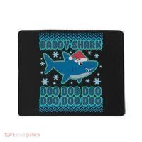 Christmas Daddy Shark Doo Doo Doo Mousepad thumb 0