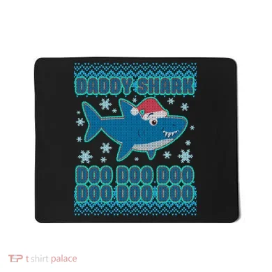 Christmas Daddy Shark Doo Doo Doo Mousepad
