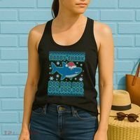 Christmas Daddy Shark Doo Doo Doo Women's Tank Top thumb 2