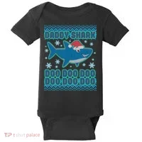 Christmas Daddy Shark Doo Doo Doo Baby Bodysuit thumb 0
