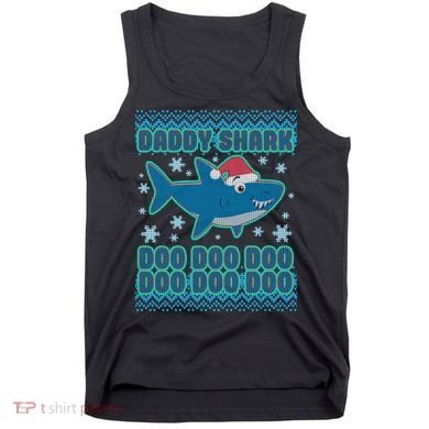 Christmas Daddy Shark Doo Doo Doo Tank Top