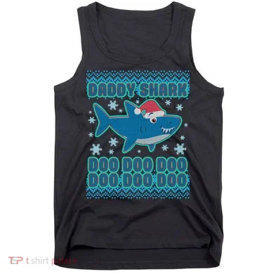 Christmas Daddy Shark Doo Doo Doo Tank Top