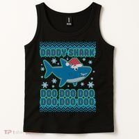 Christmas Daddy Shark Doo Doo Doo Tank Top thumb 2
