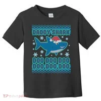 Christmas Daddy Shark Doo Doo Doo Toddler T-Shirt thumb 0