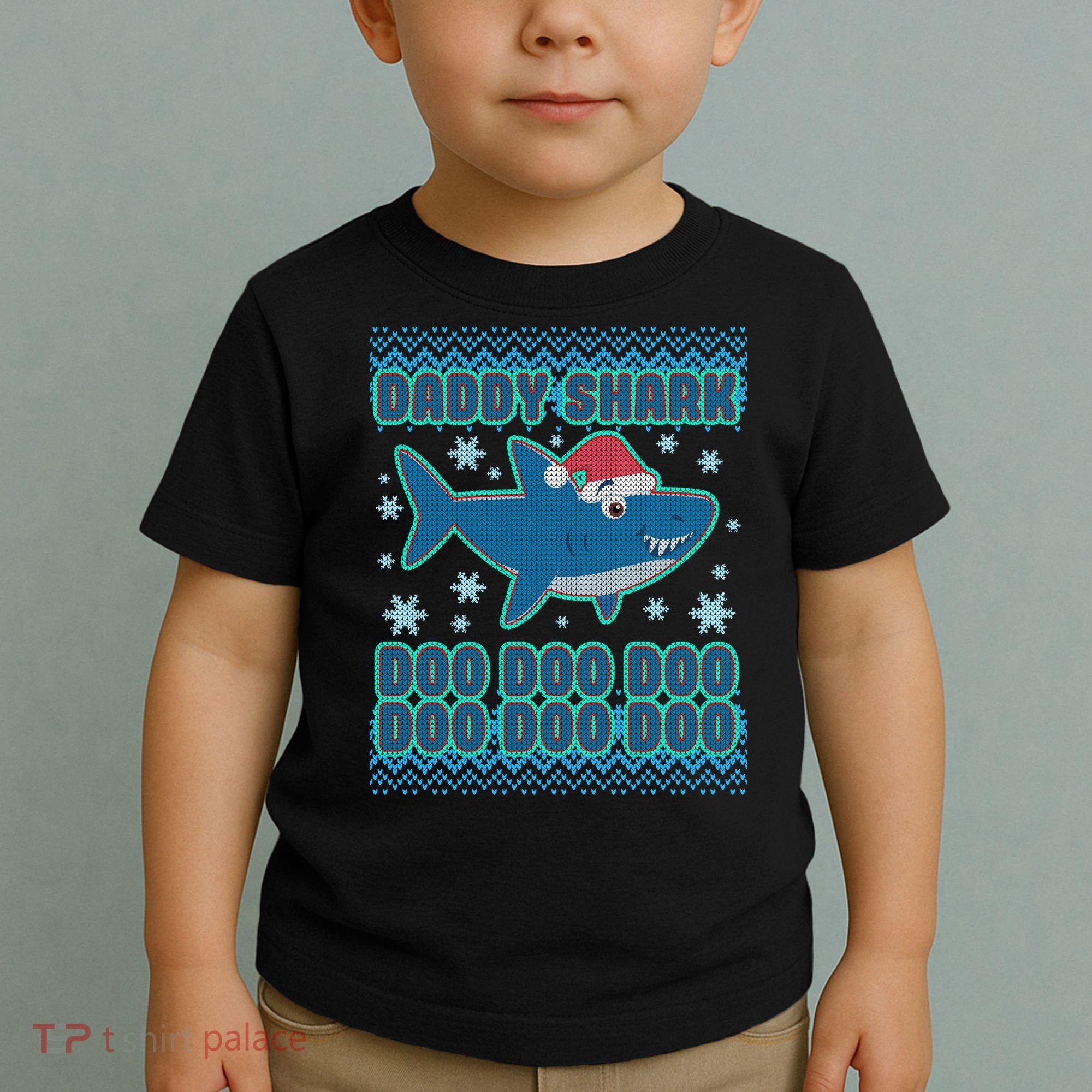 Christmas Daddy Shark Doo Doo Doo Toddler T-Shirt