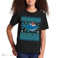 Christmas Daddy Shark Doo Doo Doo Kids T-Shirt thumb 2