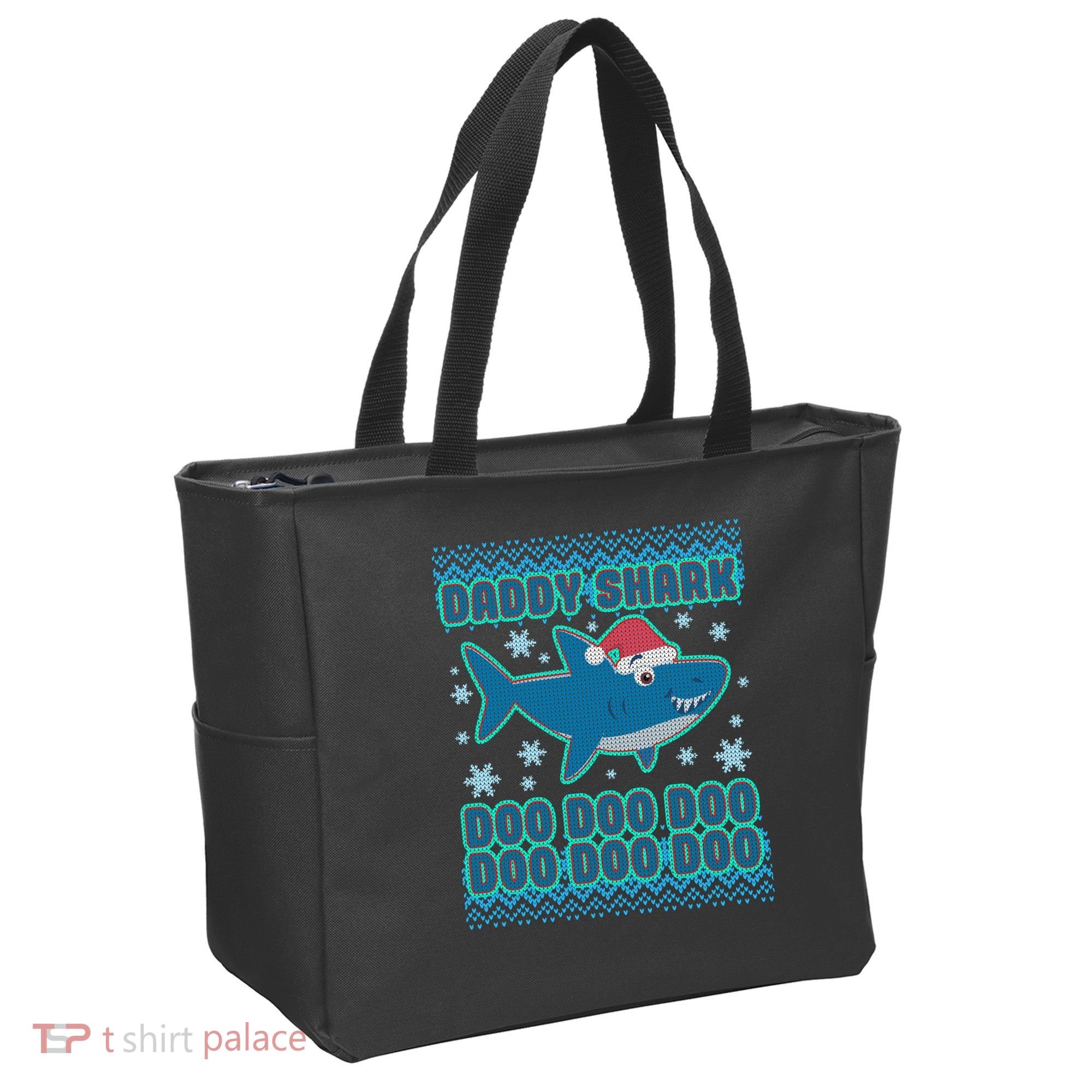 Christmas Daddy Shark Doo Doo Doo Tote Bag