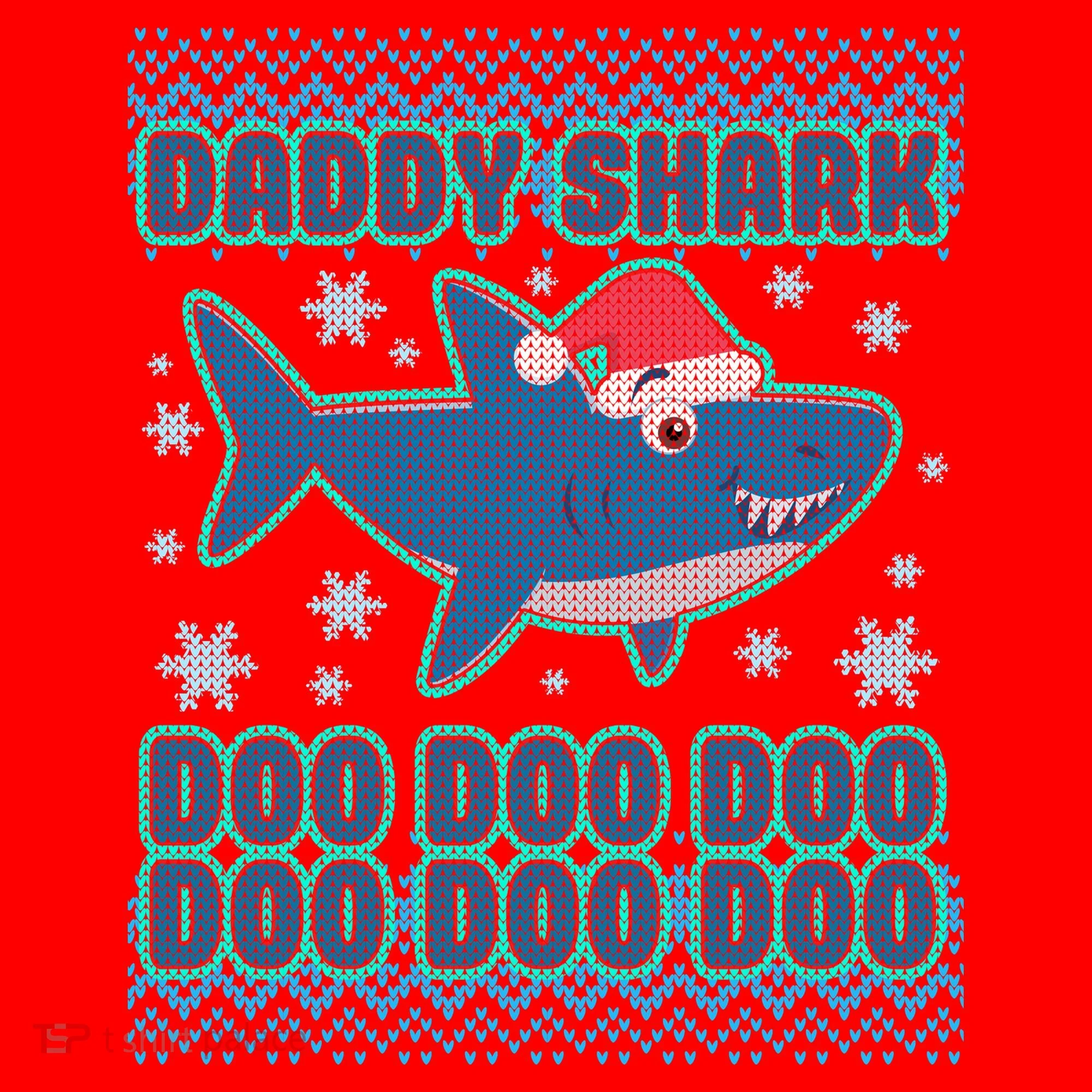Christmas Daddy Shark Doo Doo Doo Santa Hat