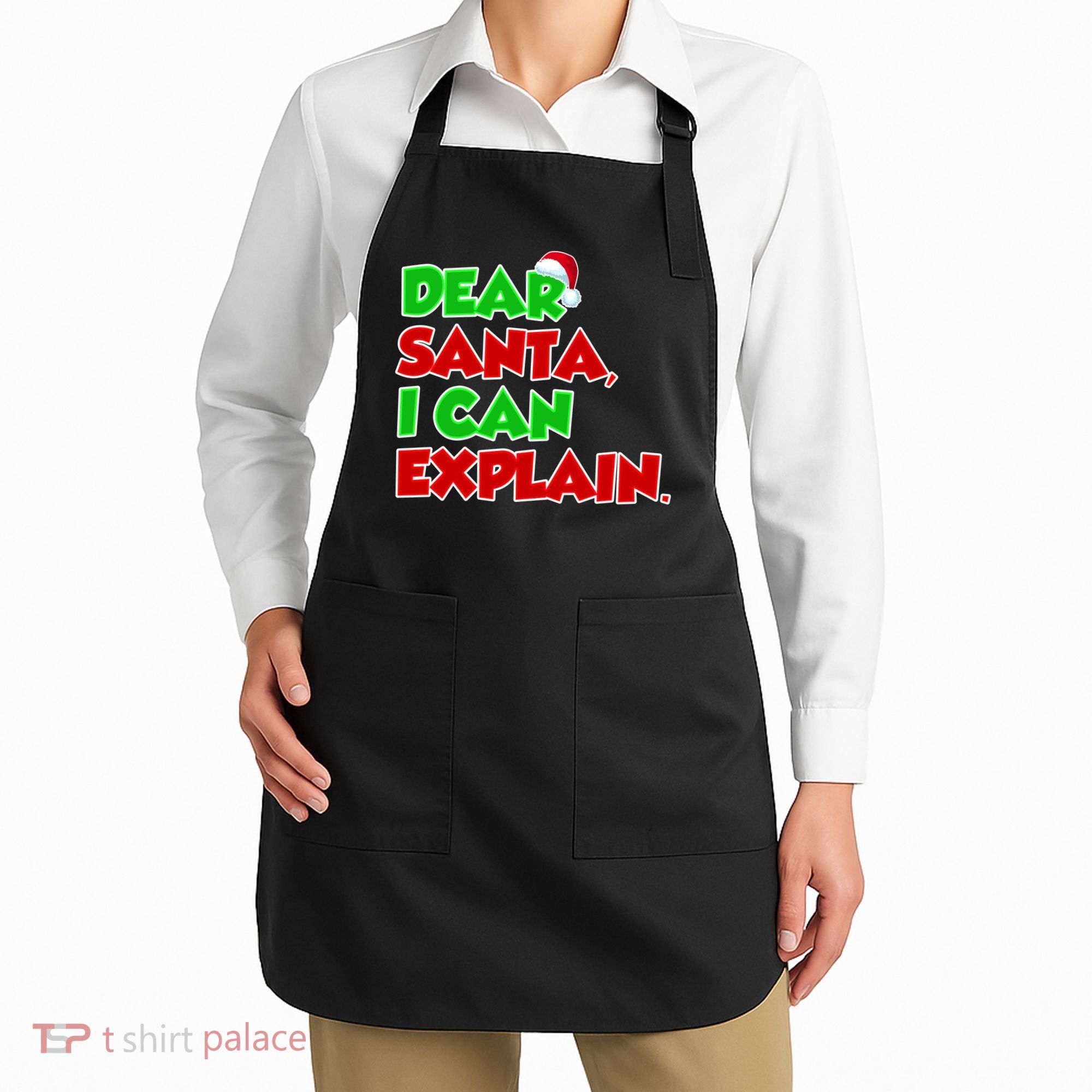 Christmas Dear Santa I Can Explain Apron