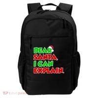 Christmas Dear Santa I Can Explain Backpack thumb 0