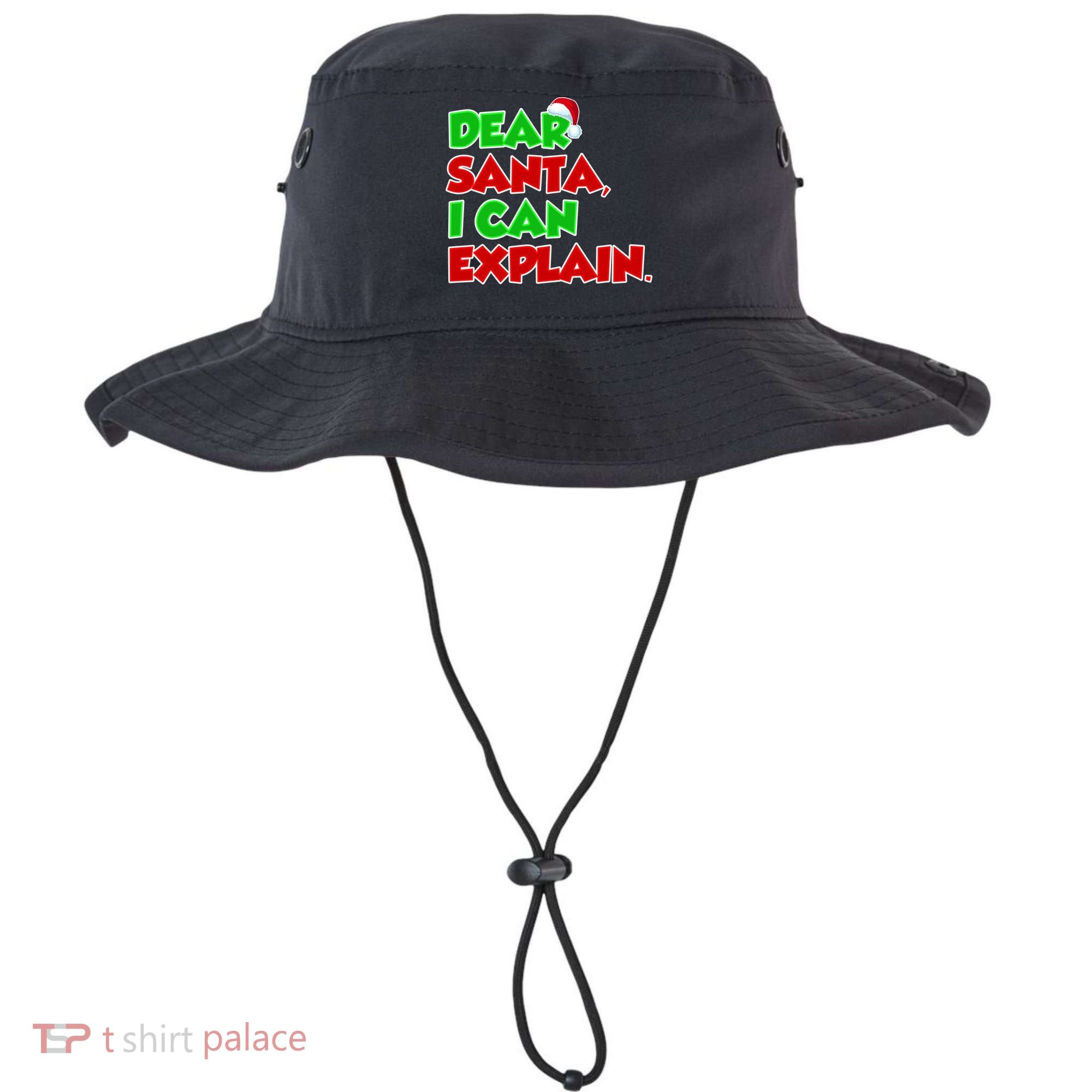 Christmas Dear Santa I Can Explain Bucket Hat