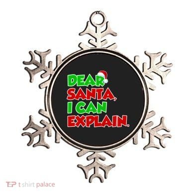 Christmas Dear Santa I Can Explain Ornament