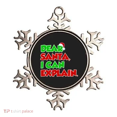 Christmas Dear Santa I Can Explain Ornament
