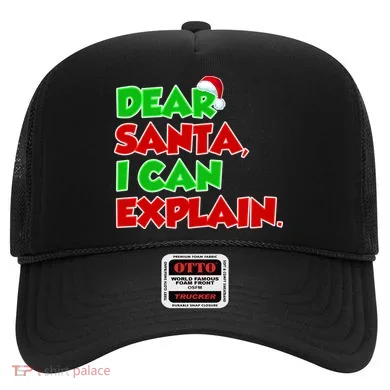 Christmas Dear Santa I Can Explain Hat