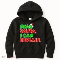 Christmas Dear Santa I Can Explain Kids Hoodie thumb 0