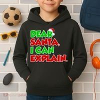 Christmas Dear Santa I Can Explain Kids Hoodie thumb 2