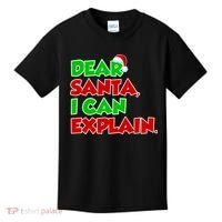 Christmas Dear Santa I Can Explain Kids T-Shirt thumb 0