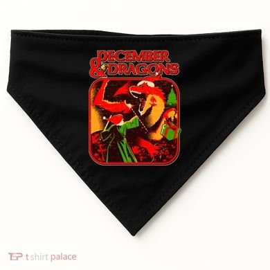 Christmas December & Dragons USA-Made Doggie Bandana