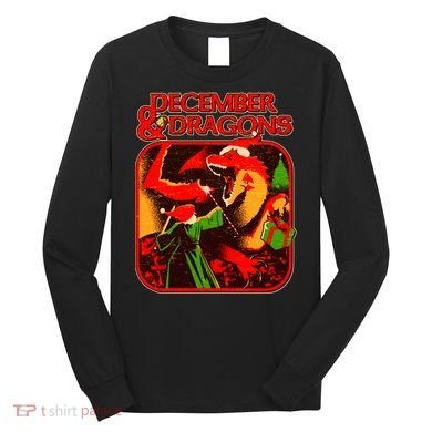 Christmas December & Dragons Long Sleeve Shirt