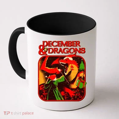 Christmas December & Dragons Coffee Mug