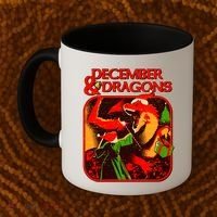 Christmas December & Dragons Coffee Mug thumb 2