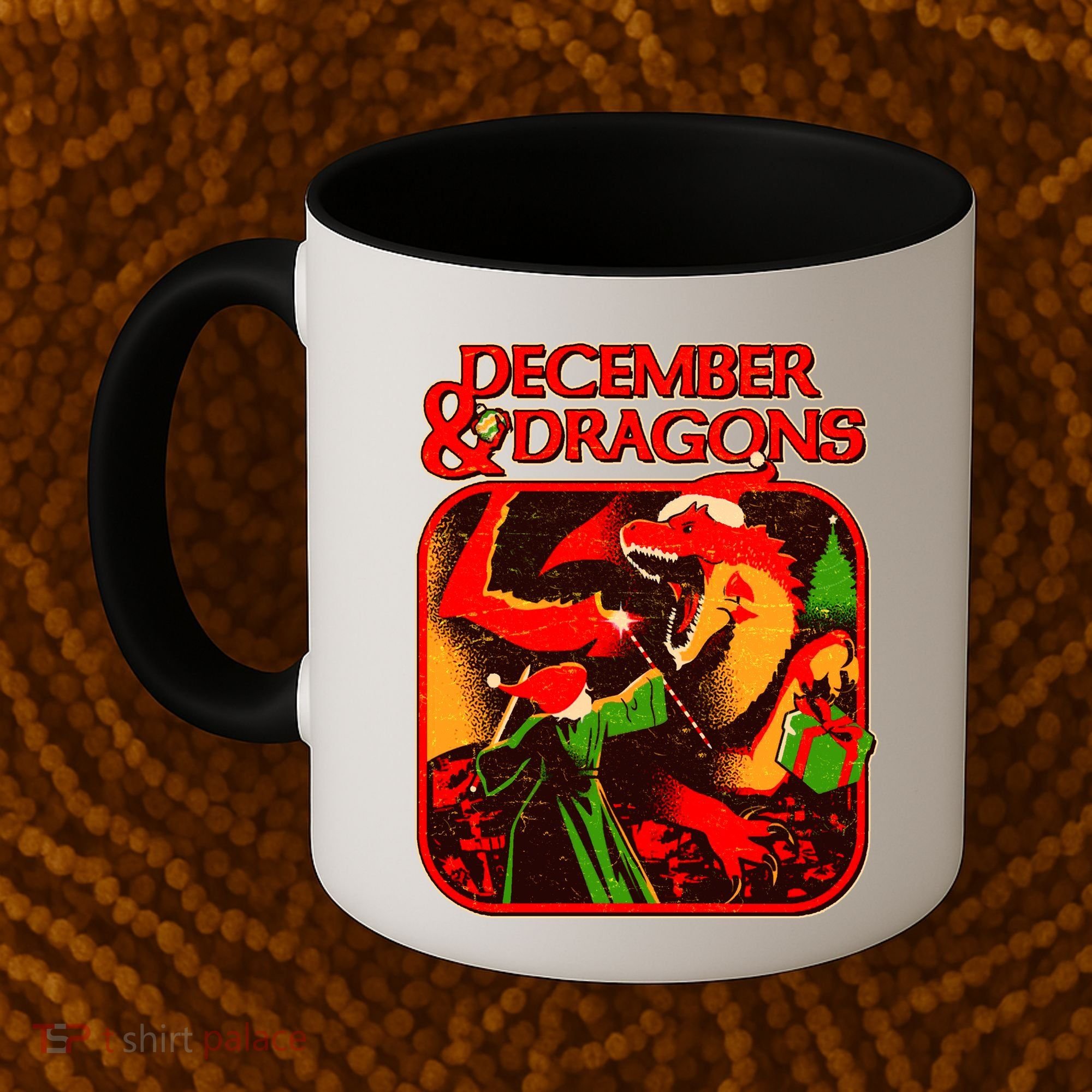 Christmas December & Dragons Coffee Mug
