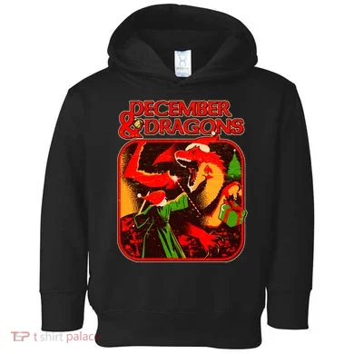 Christmas December & Dragons Toddler Hoodie