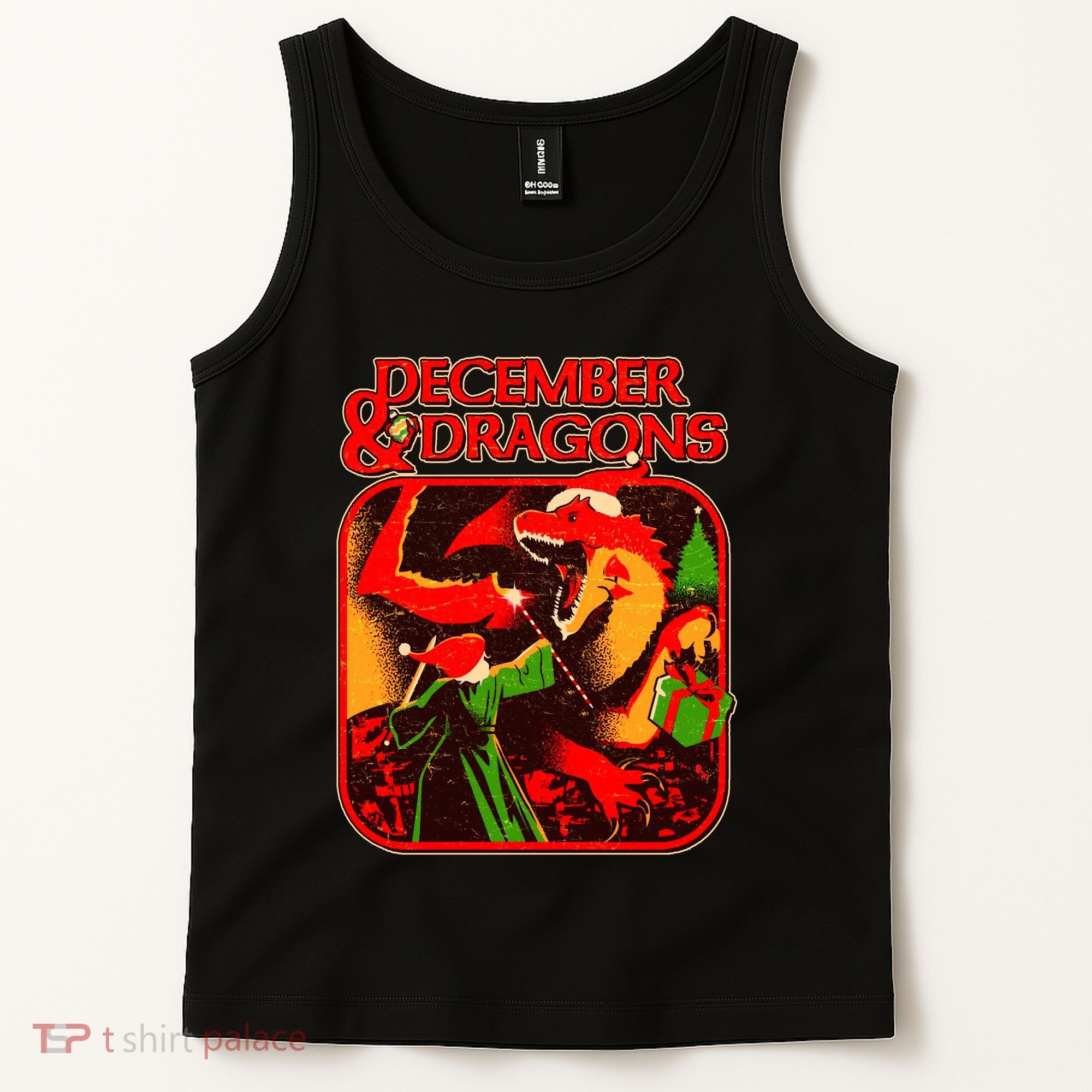 Christmas December & Dragons Tank Top