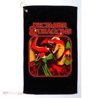 Christmas December & Dragons Golf Towel thumb 0