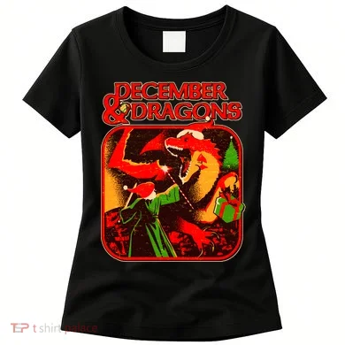 Christmas December & Dragons Women's T-Shirt