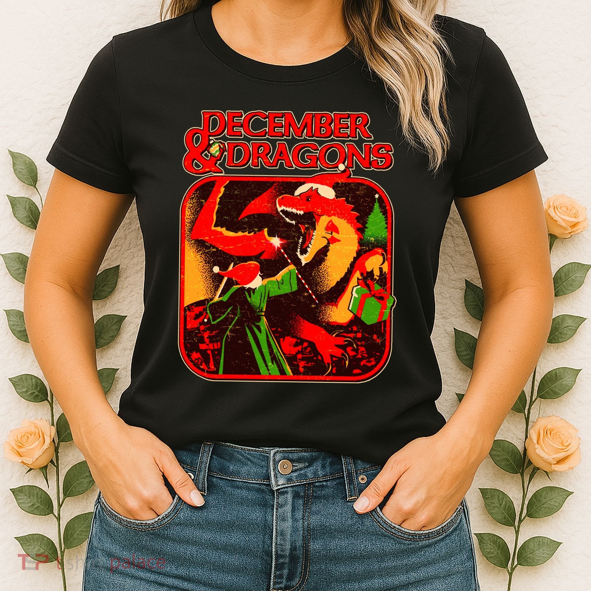 Christmas December & Dragons Women's T-Shirt