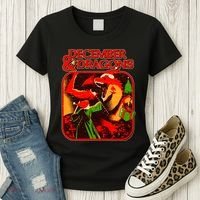 Christmas December & Dragons Women's T-Shirt thumb 3