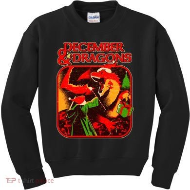 Christmas December & Dragons Kids Sweatshirt