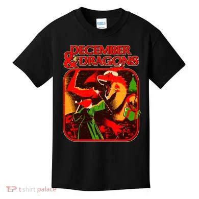 Christmas December & Dragons Kids T-Shirt