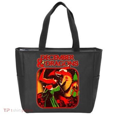 Christmas December & Dragons Tote Bag
