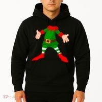 Christmas Elf Big Head Suit Hoodie thumb 2