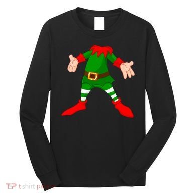 Christmas Elf Big Head Suit Long Sleeve Shirt