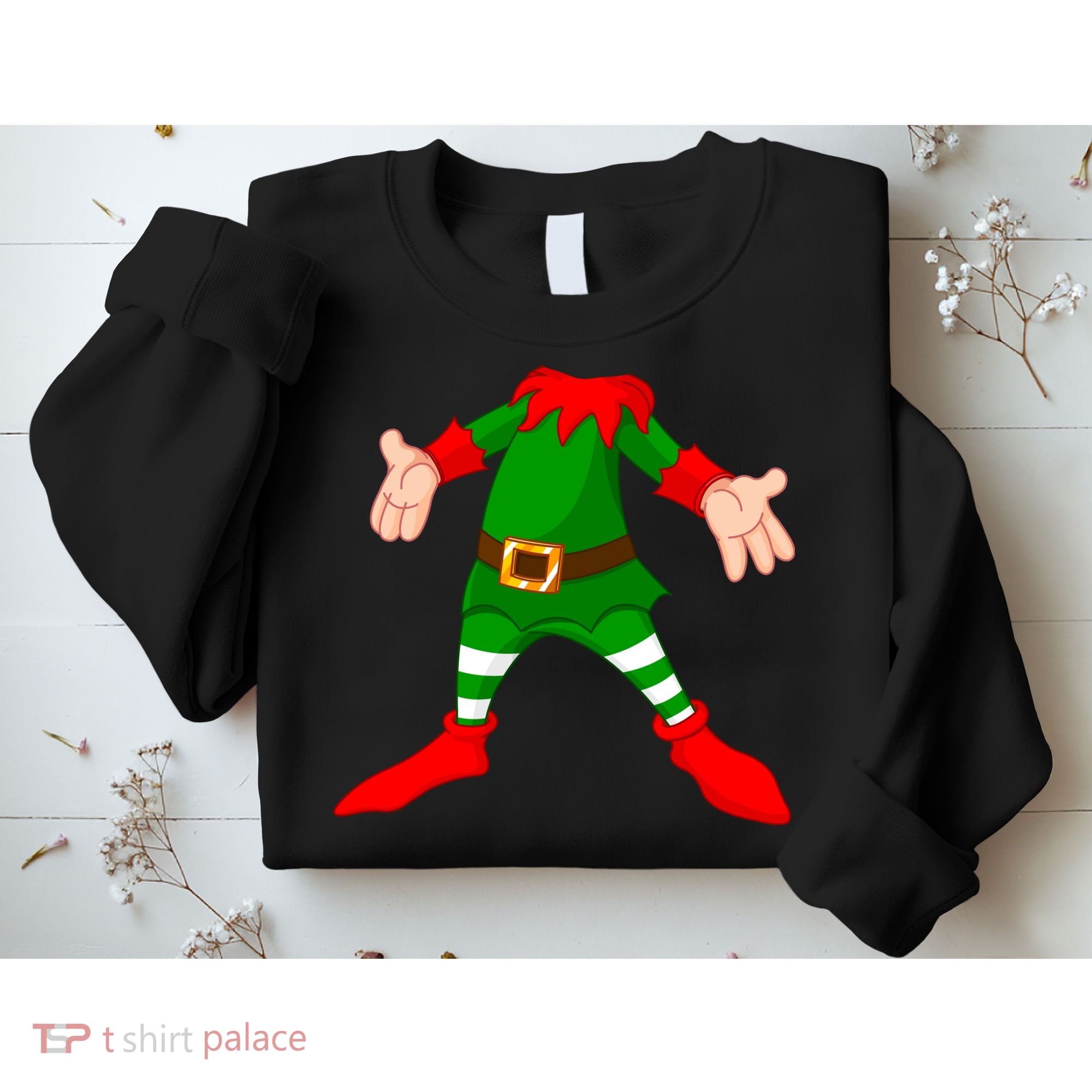 Christmas Elf Big Head Suit Sweatshirt