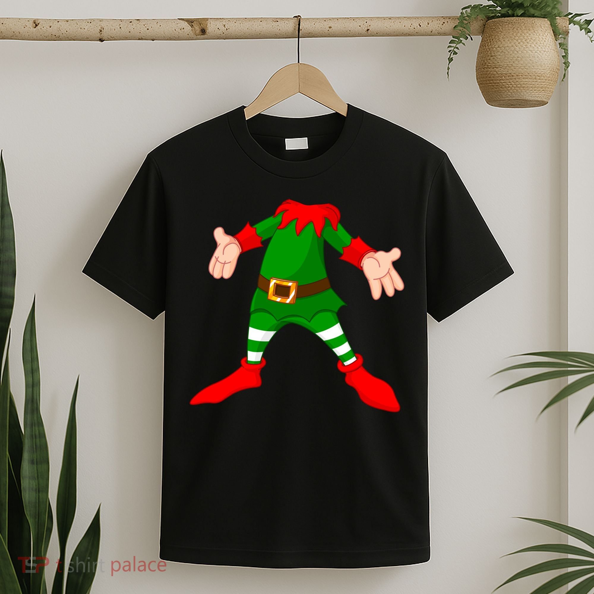 Christmas Elf Big Head Suit T-Shirt