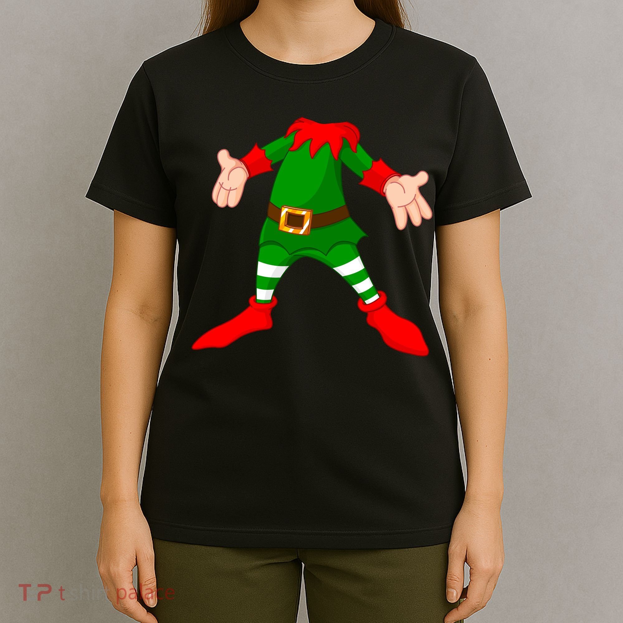 Christmas Elf Big Head Suit T-Shirt