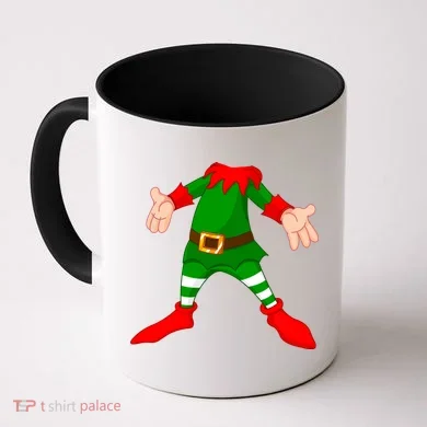 Christmas Elf Big Head Suit Coffee Mug