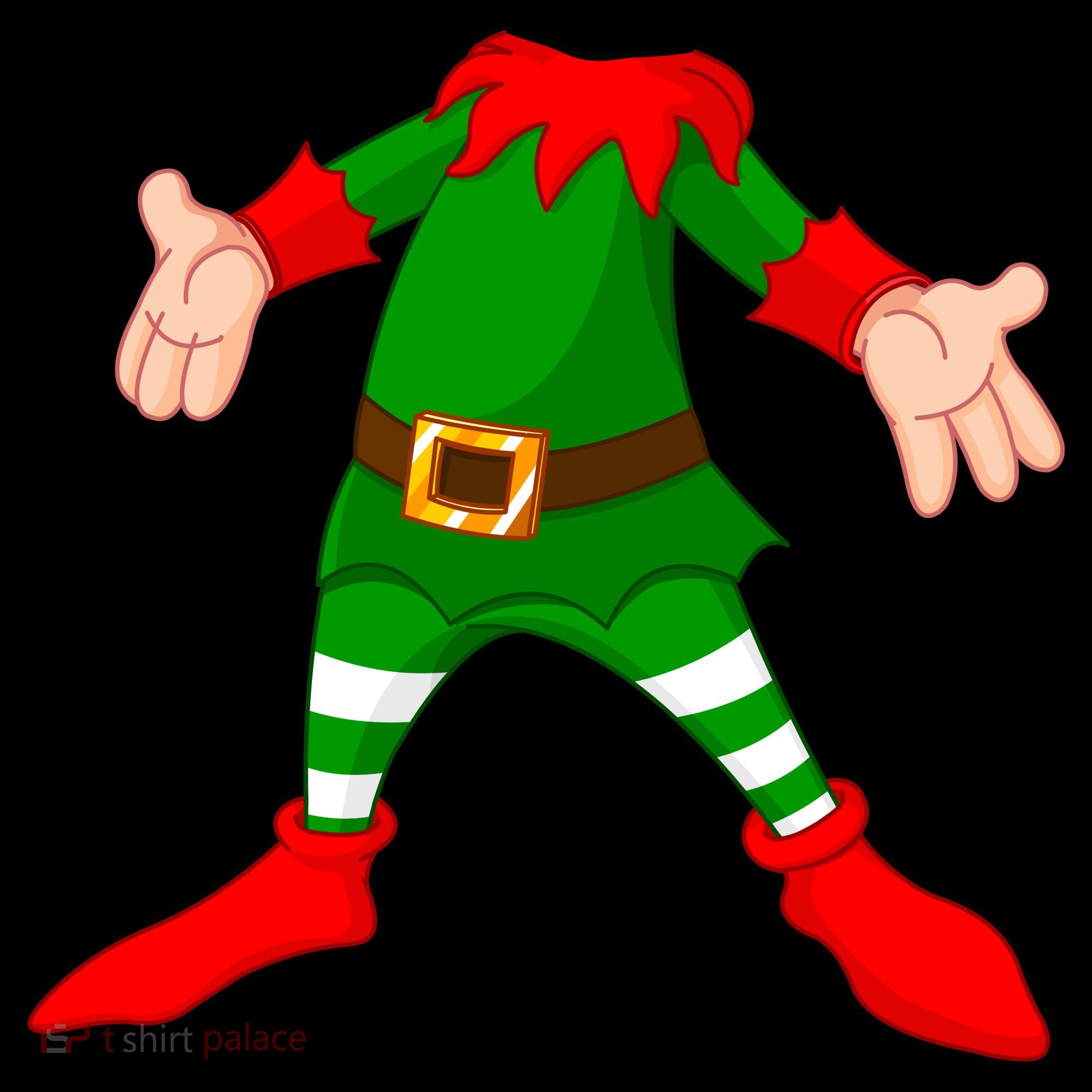 Christmas Elf Big Head Suit Women's Hoodie