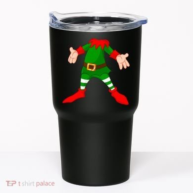 Christmas Elf Big Head Suit Tumbler