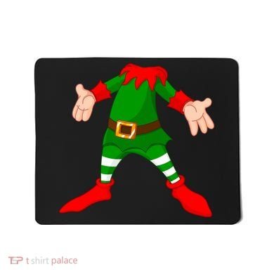 Christmas Elf Big Head Suit Mousepad