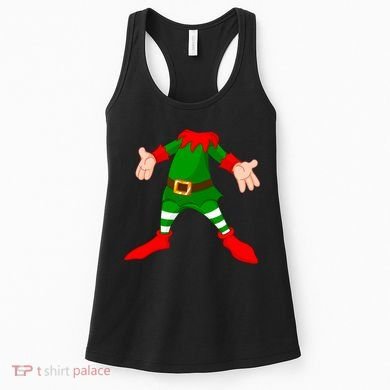 Christmas Elf Big Head Suit Women's Tank Top