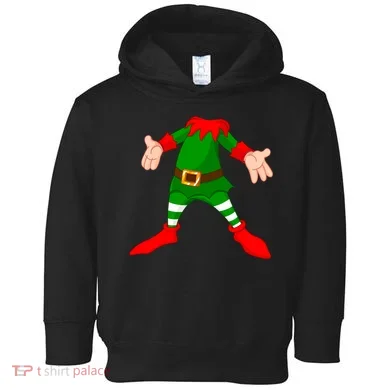 Christmas Elf Big Head Suit Toddler Hoodie