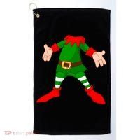 Christmas Elf Big Head Suit Golf Towel thumb 0