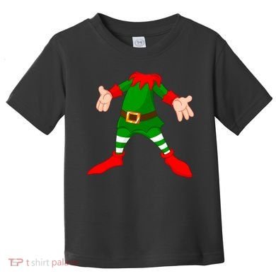 Christmas Elf Big Head Suit Toddler T-Shirt