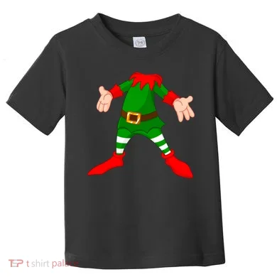 Christmas Elf Big Head Suit Toddler T-Shirt